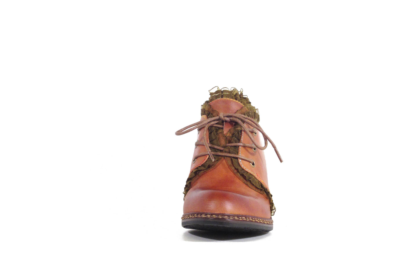 A Chelsea Crew Johana Leather Retro Lace Victorian Oxford Heel