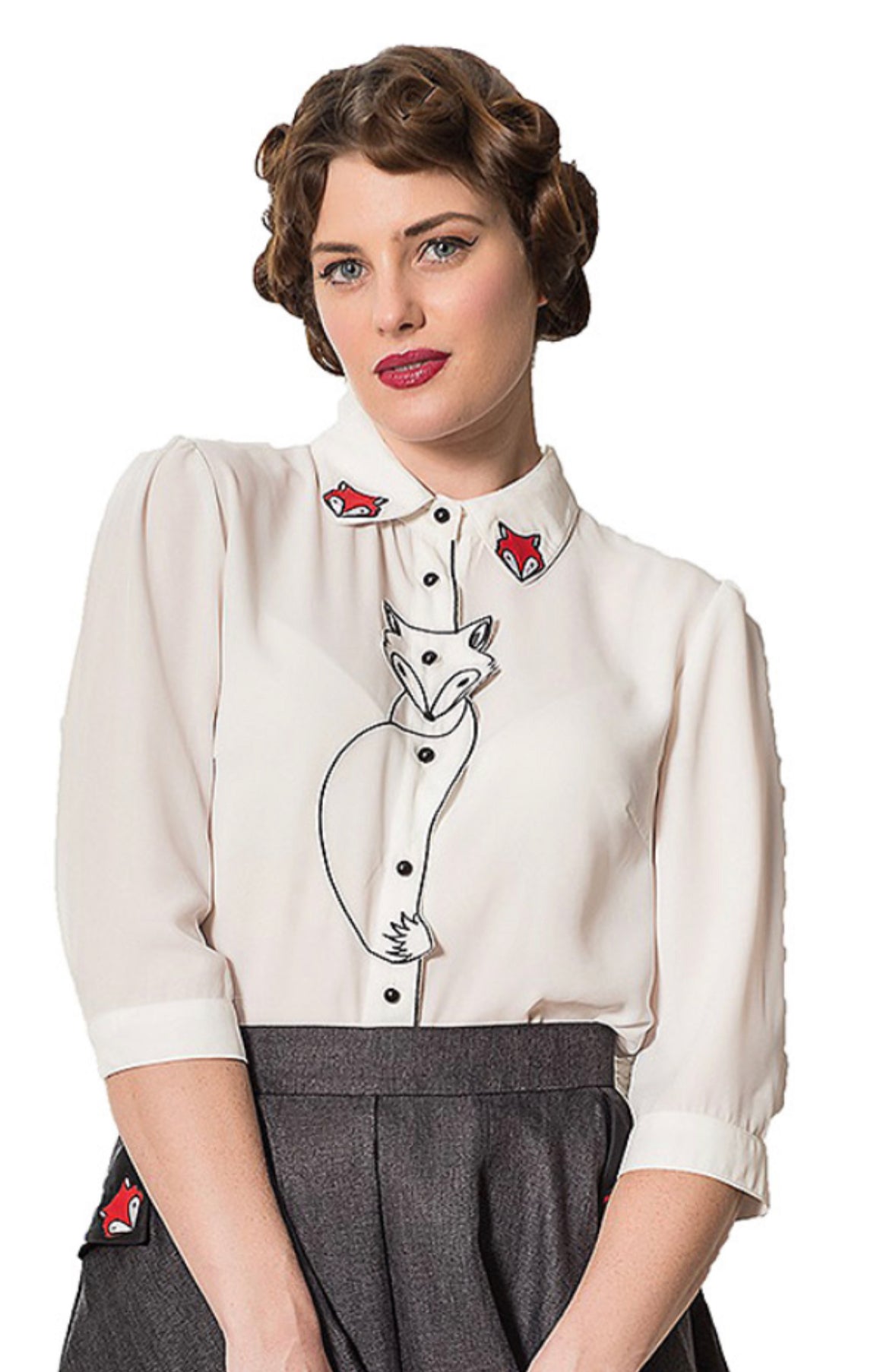 Banned Retro Foxy Blouse