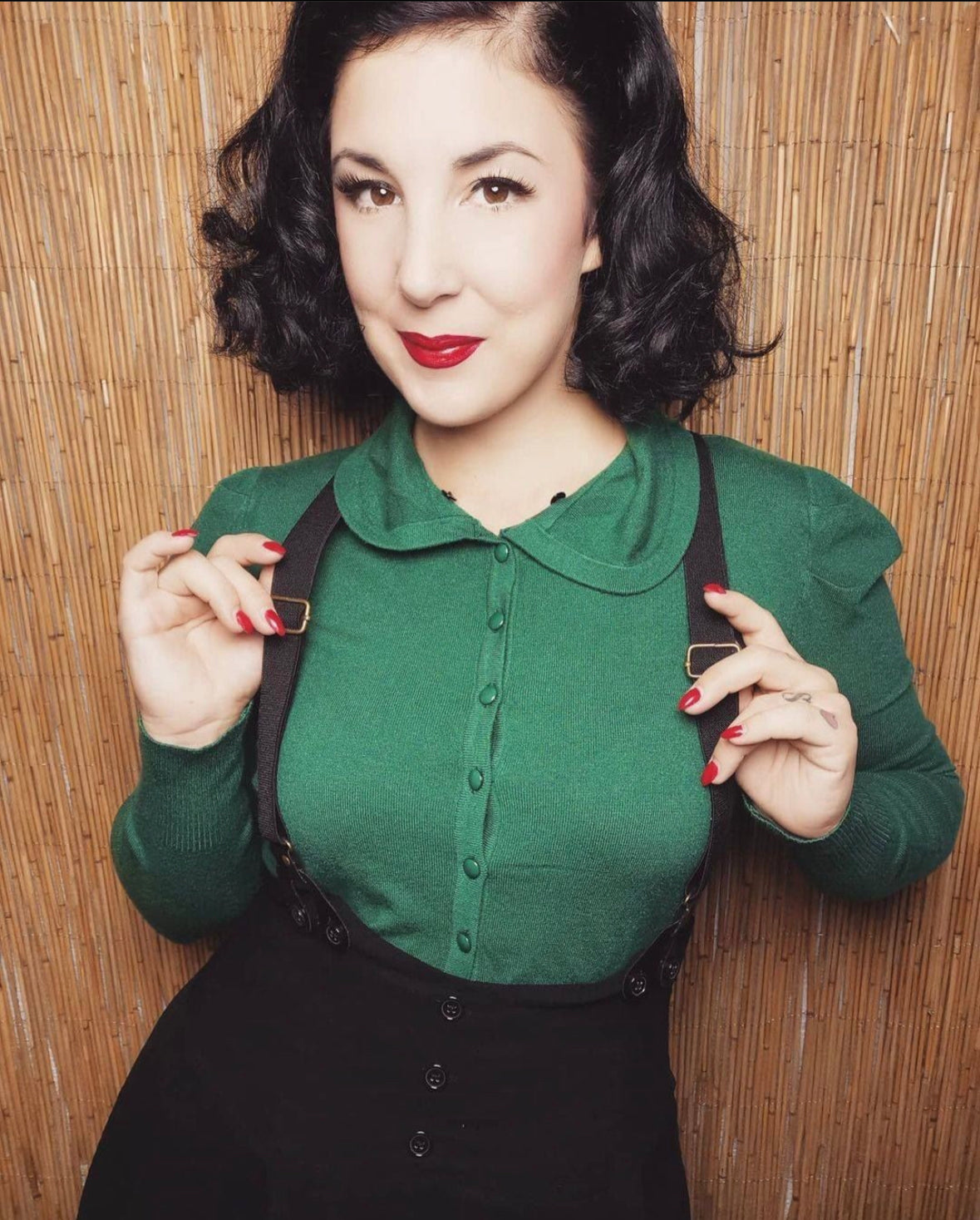 Banned Retro Faux Fur Collared Cardigan