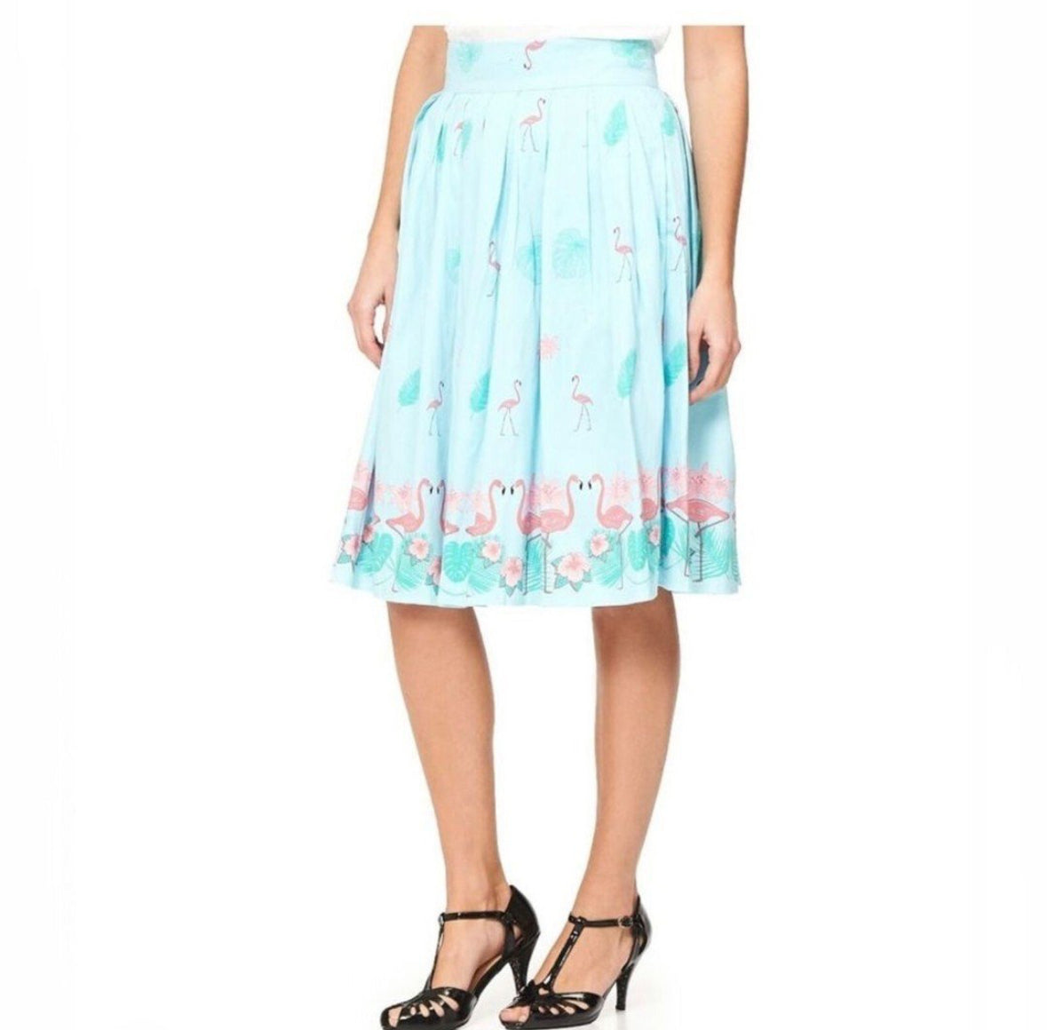 Banned Retro Going My Way Flamingo Skirt