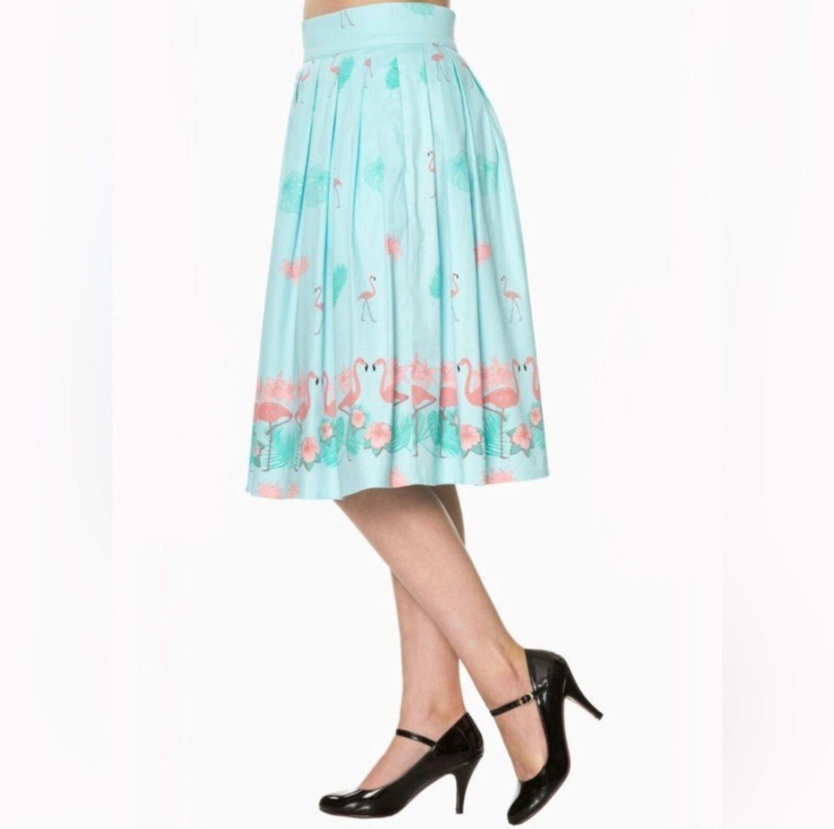 Banned Retro Going My Way Flamingo Skirt