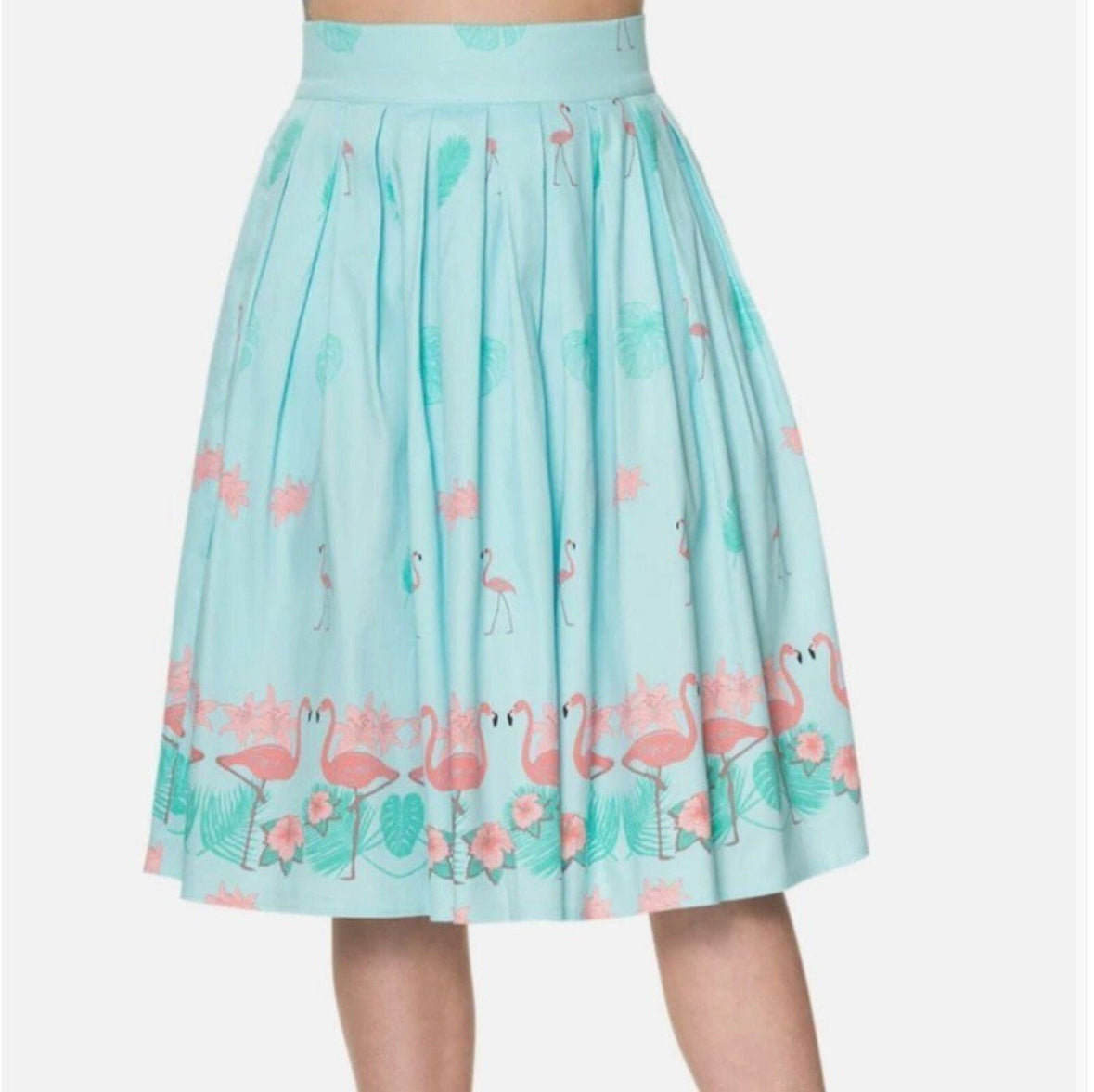 Banned Retro Going My Way Flamingo Skirt