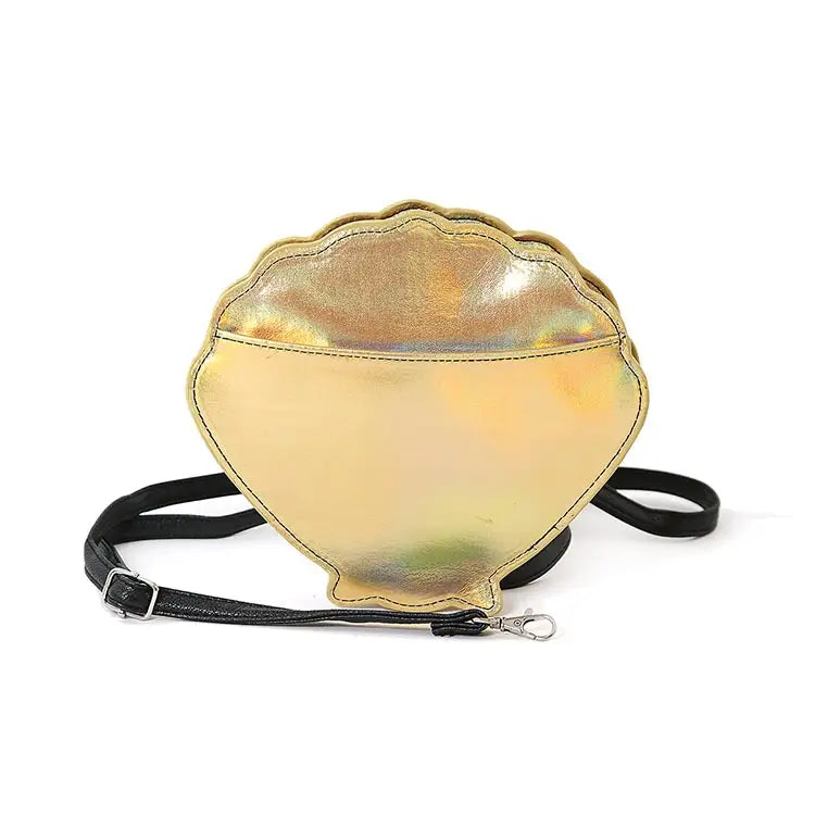 A Golden Sea Shell Crossbody Bag