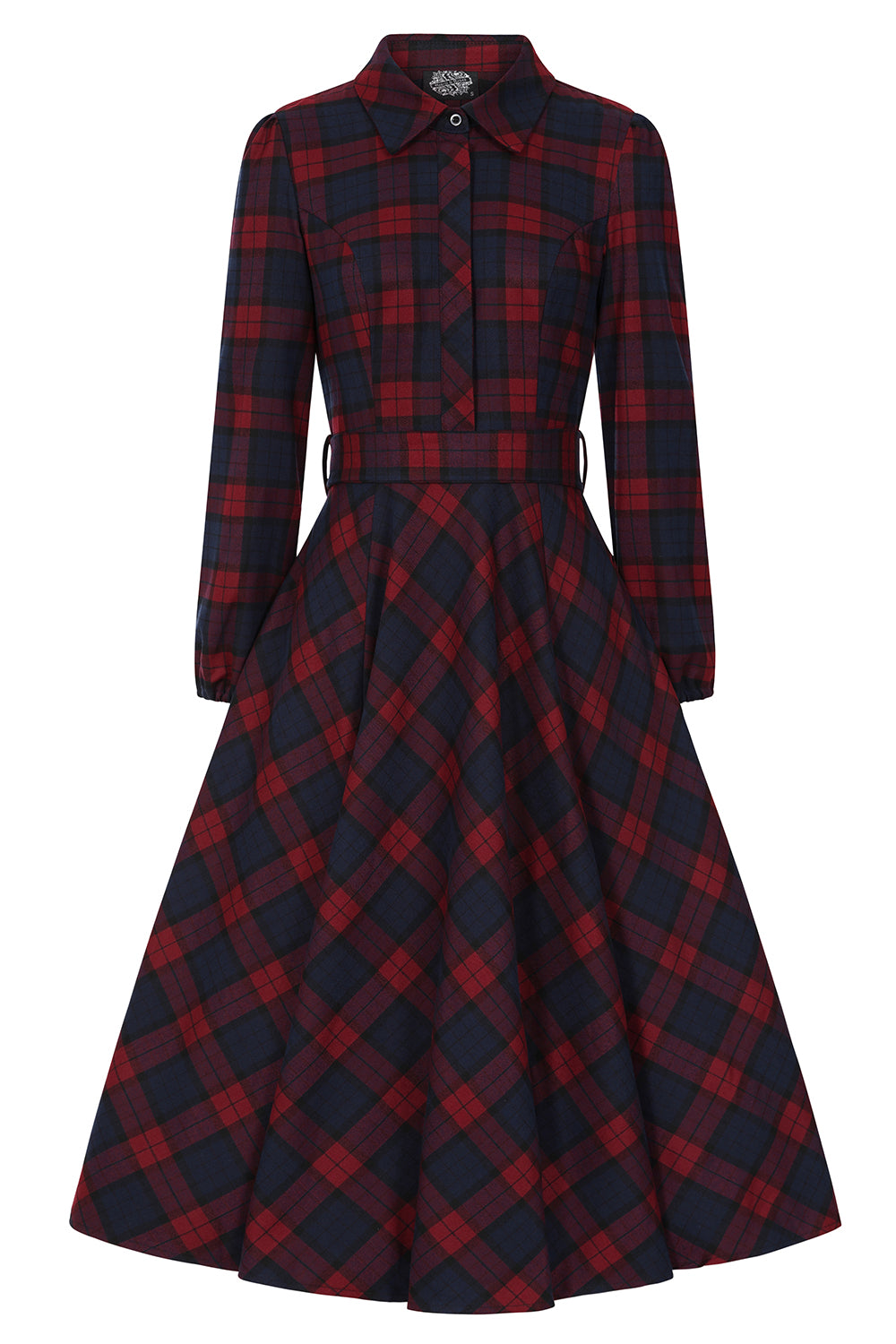 Hearts & Roses Kim Tartan Swing Dress