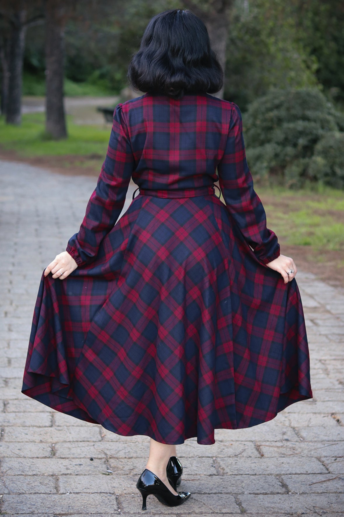 Hearts & Roses Kim Tartan Swing Dress