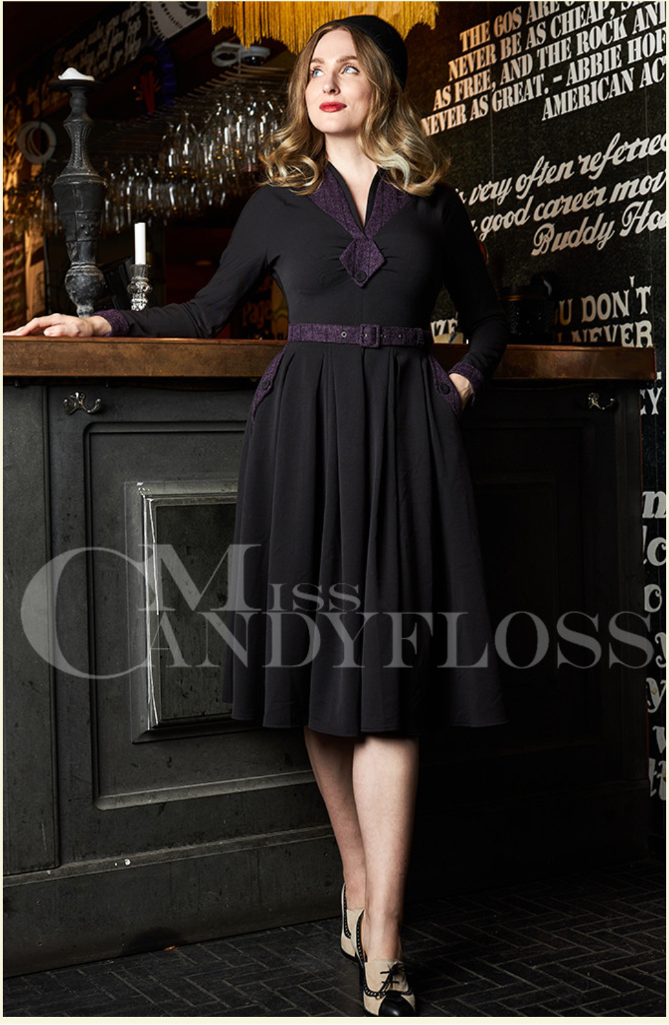Miss Candyfloss Joelle-Lou Dolma Sleeve Swing Dress