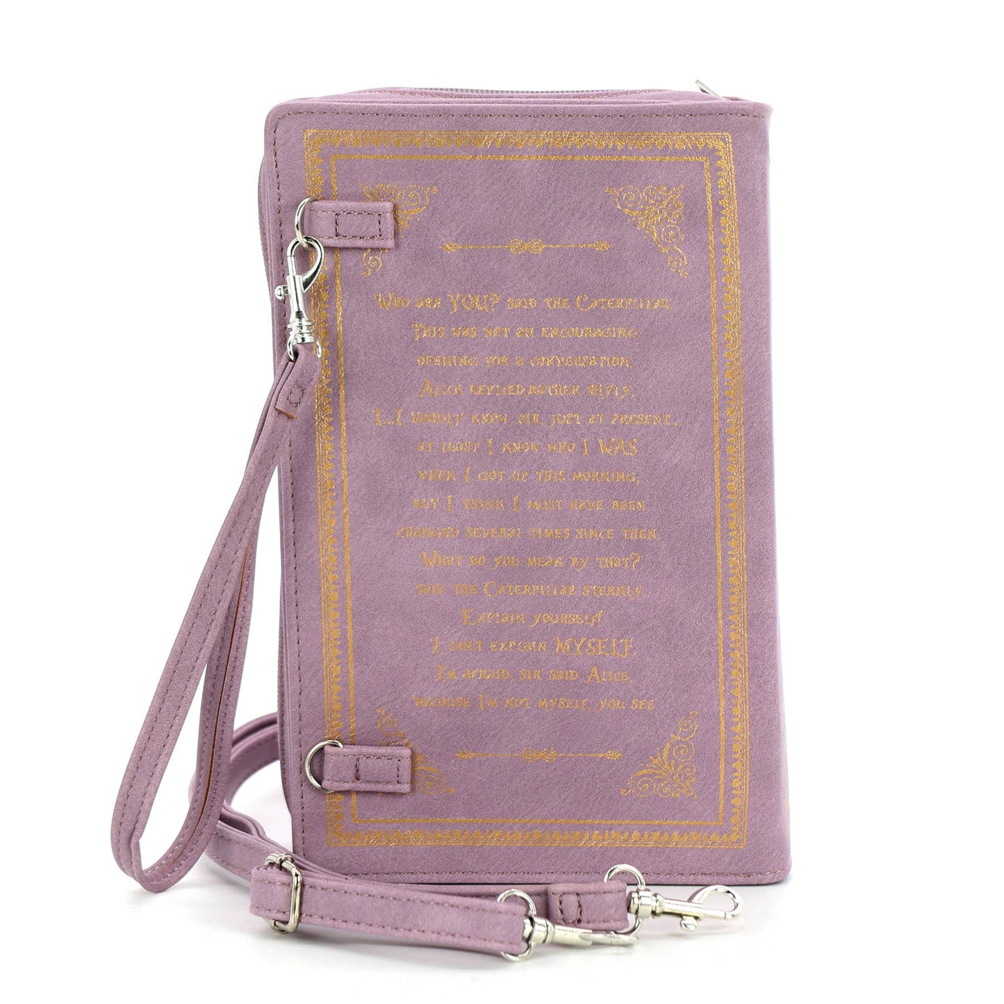 An Alice in Wonderland Book Clutch Bag