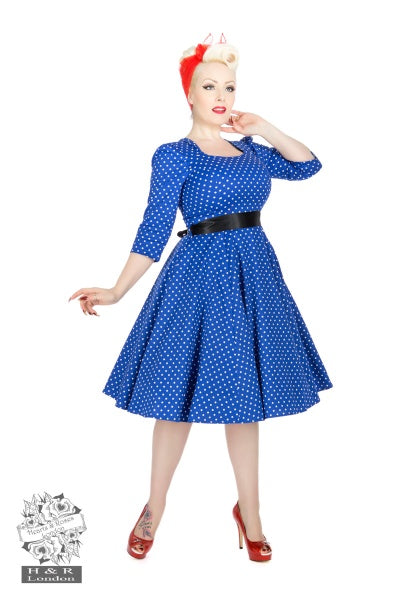 Hearts & Roses Veronica Polka Dot Dress