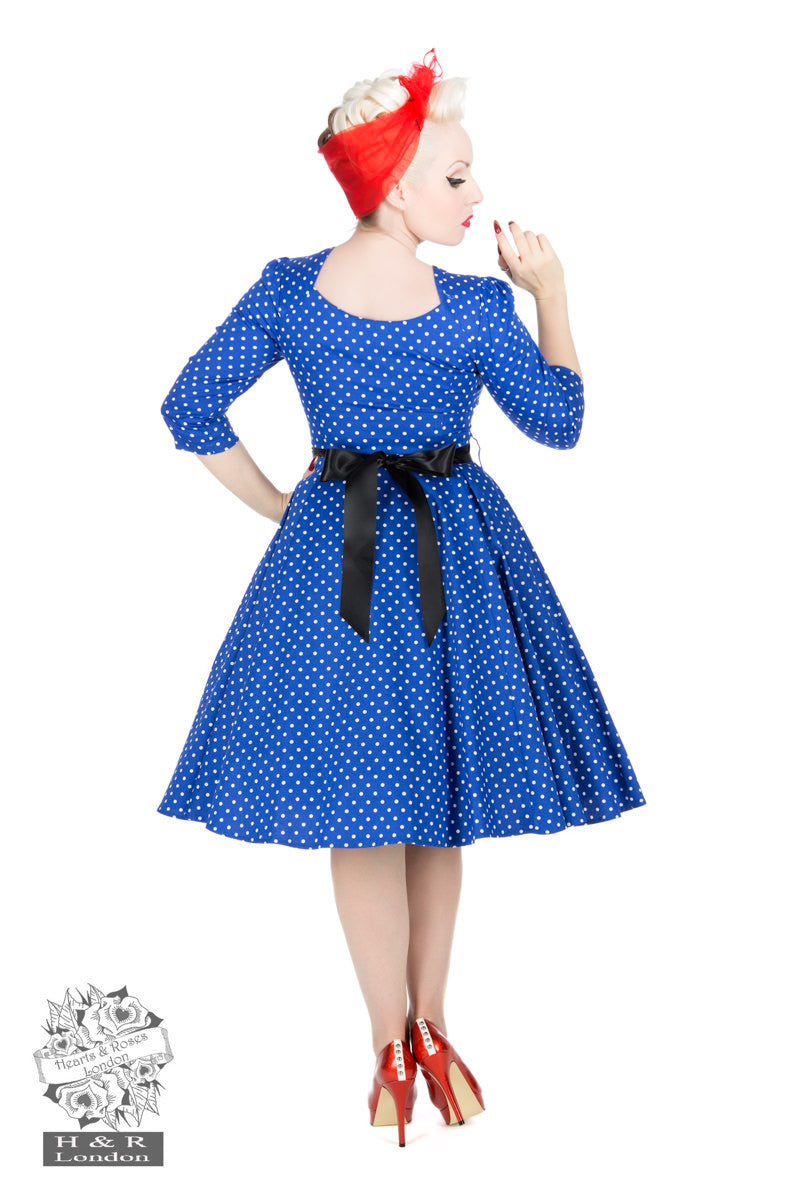 Hearts & Roses Veronica Polka Dot Dress