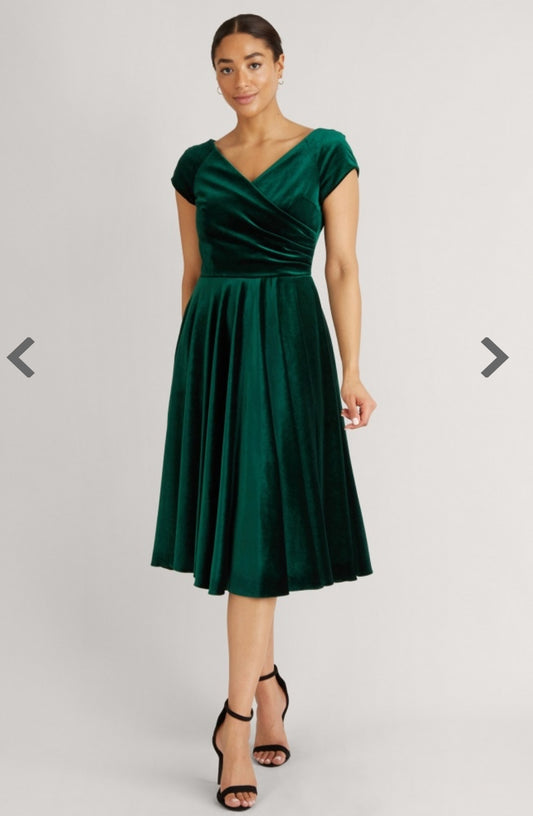 The Pretty Dress Company Velvet Hourglass Dress