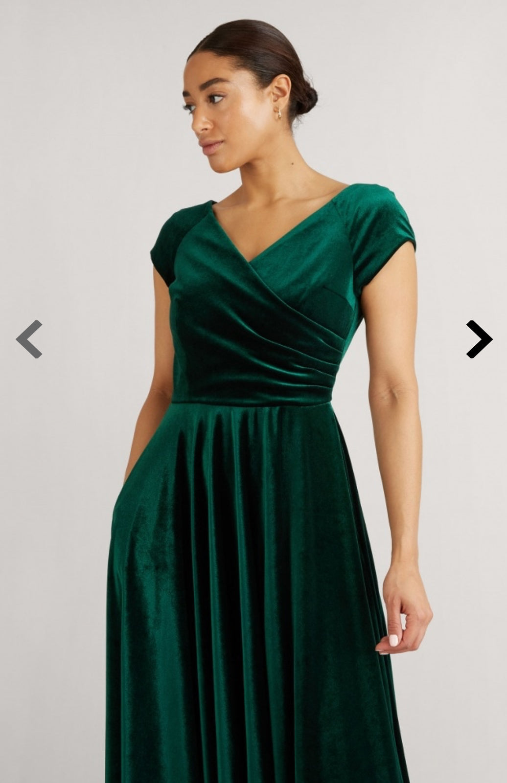 The Pretty Dress Company Velvet Hourglass Dress