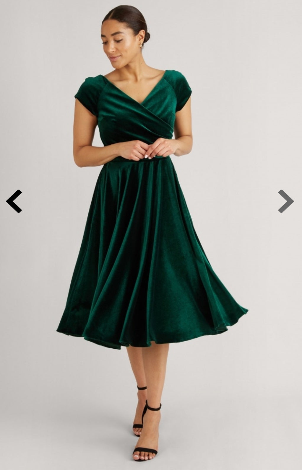 The Pretty Dress Company Velvet Hourglass Dress