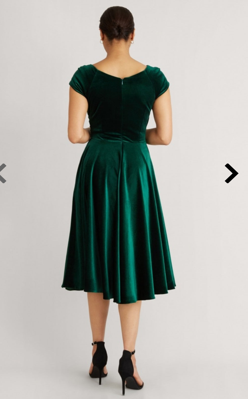 The Pretty Dress Company Velvet Hourglass Dress