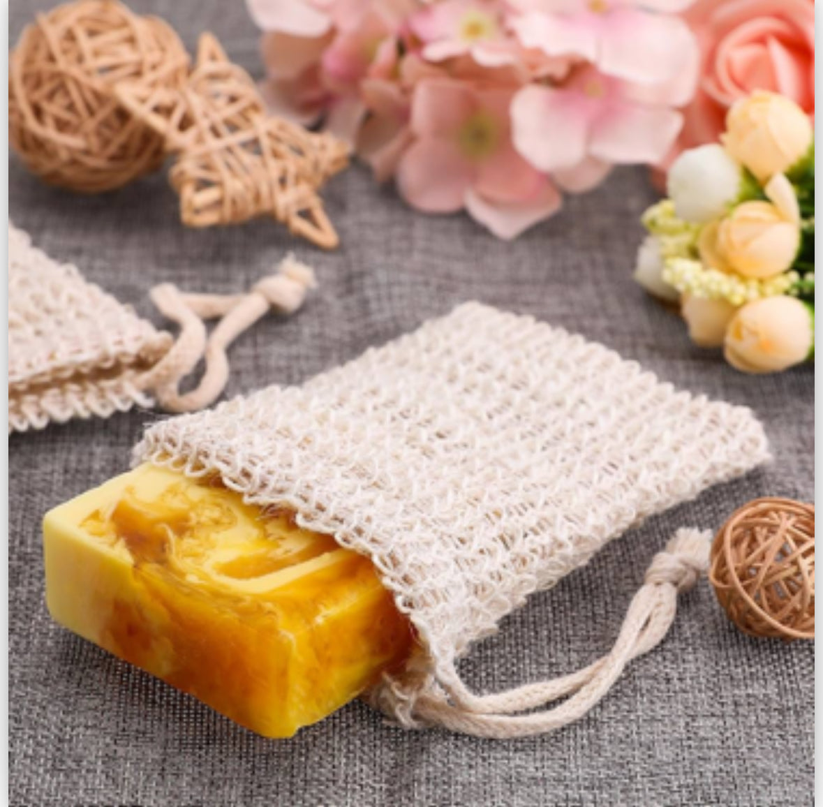 Pure Botanical Soaps Sisal Soap Saver Bag