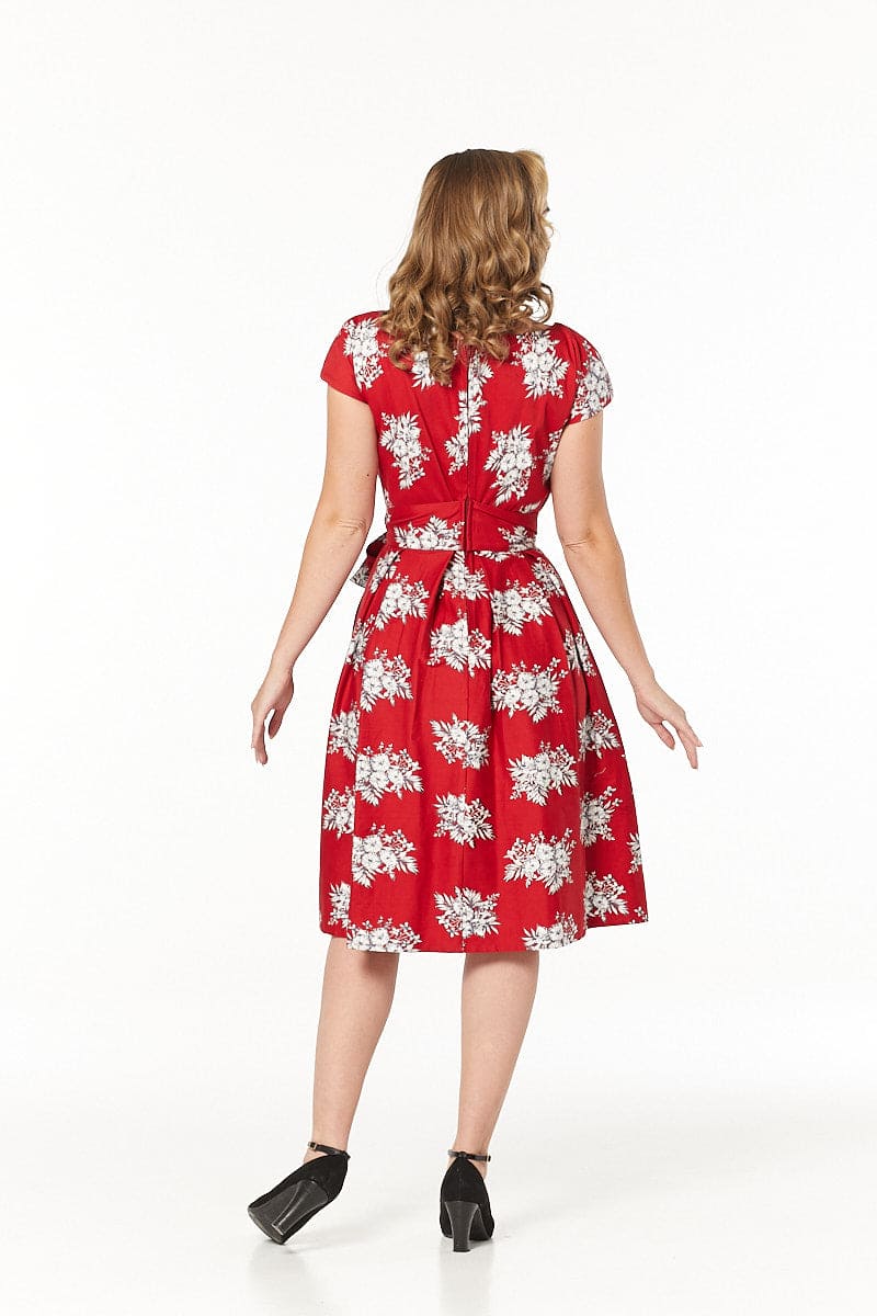 Timeless London Haisley V Neck, Midi Floral Dress