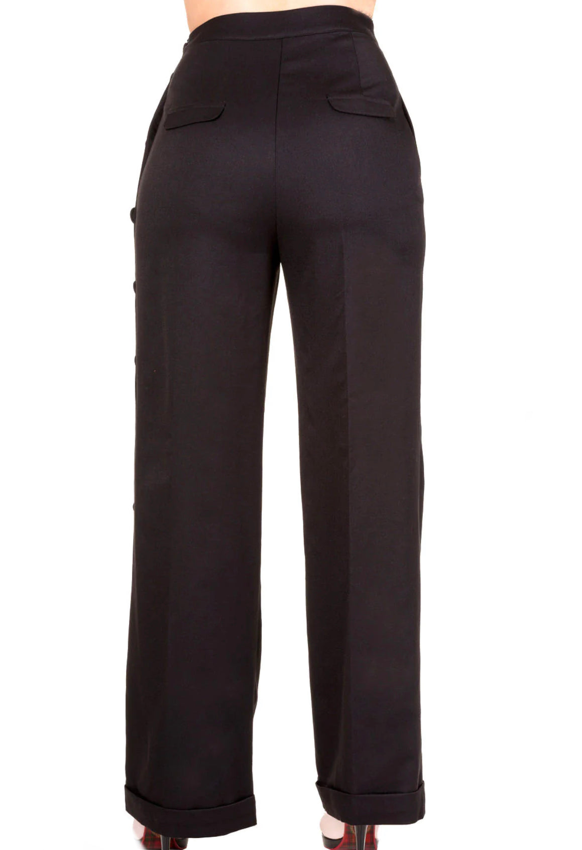 Banned Retro High Waist Trousers With Flared Leg