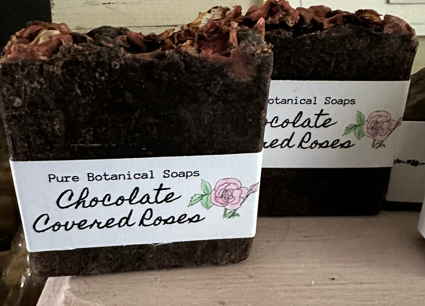 Pure Botanical Soaps Chocolate Covered Roses Soap Bar