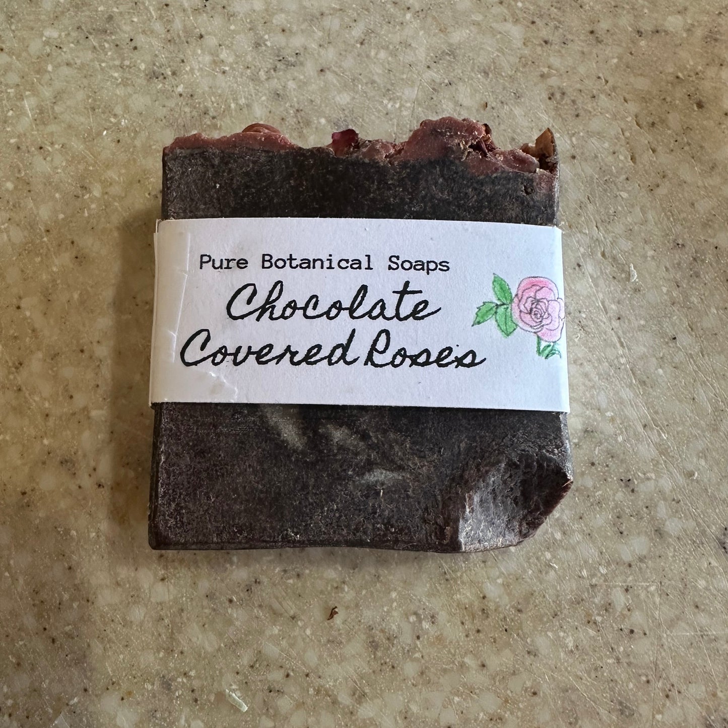 Pure Botanical Soaps Chocolate Covered Roses Soap Bar