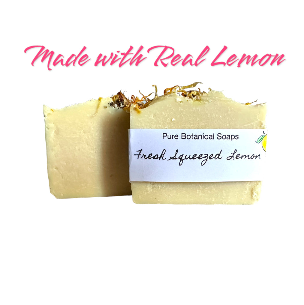 Pure Botanical Soaps All Natural Fresh Lemon Soap Bar