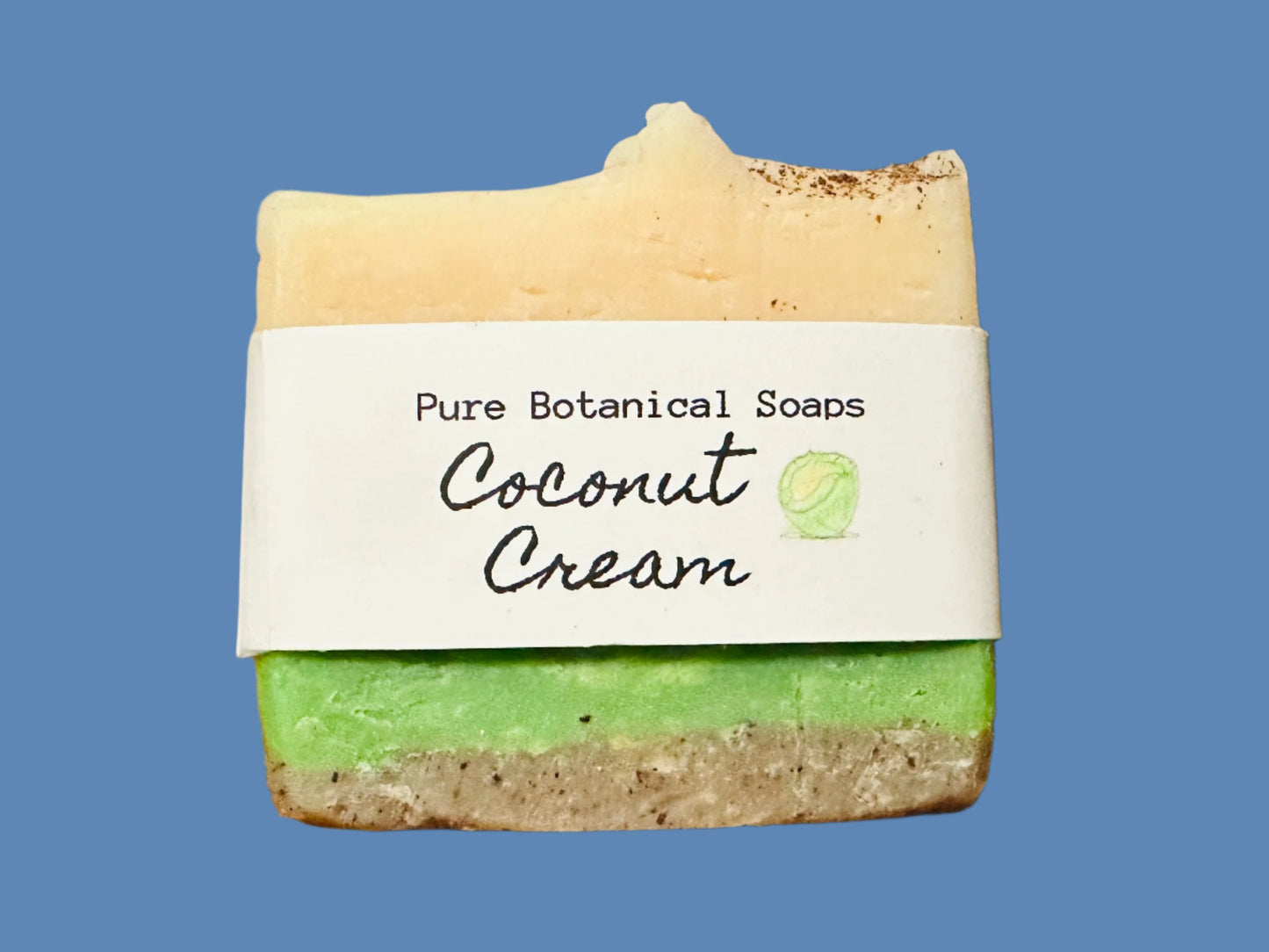 Pure Botanical Soaps Coconut Cream Natural Soap Bar