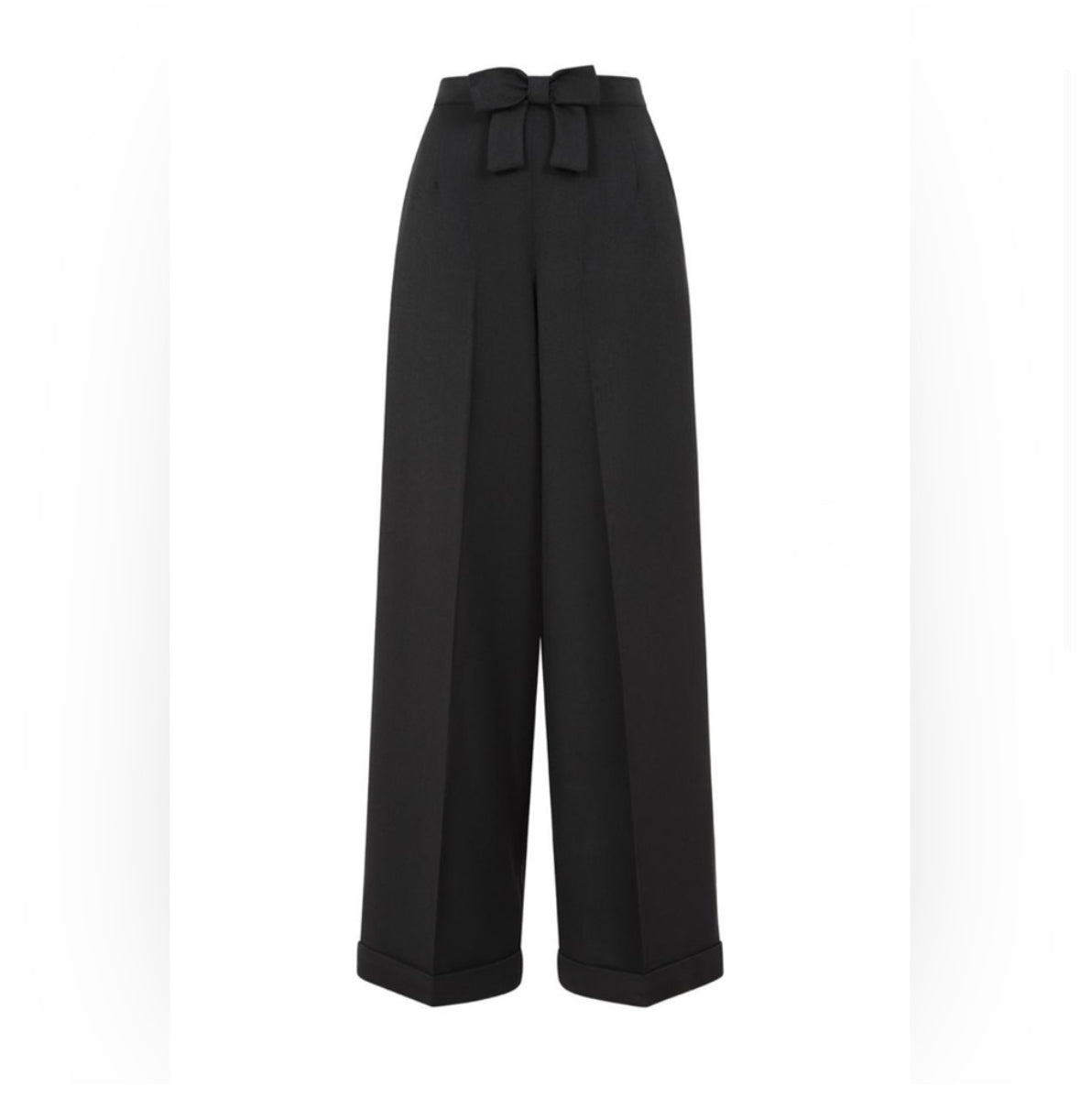 Banned Retro Flared Leg High WaistTrousers with Bow