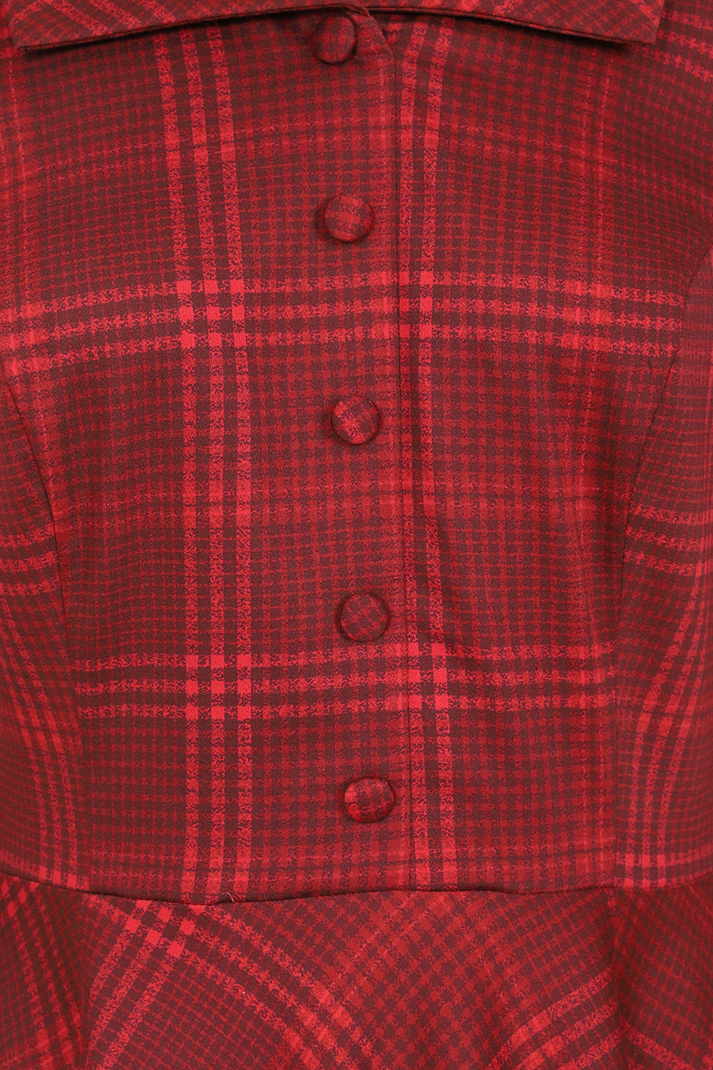 Hearts & Roses Red Blake Checked Swing Dress