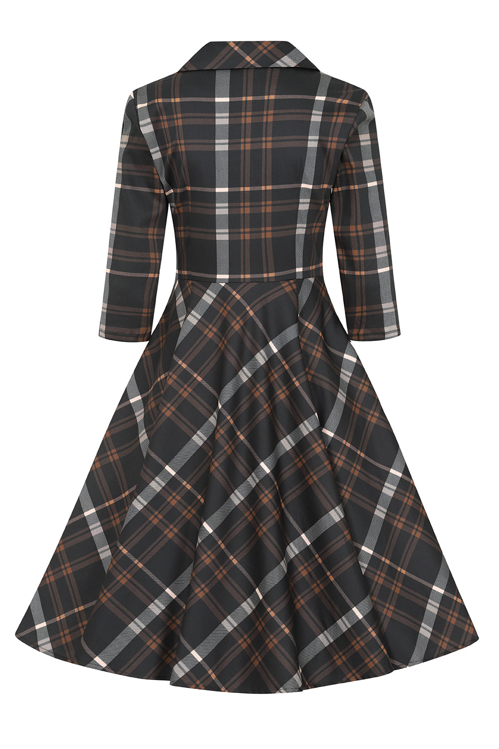 Hearts & Roses Ariella Plaid Swing Dress