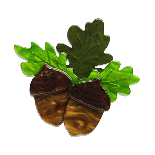 Erstwilder Woodland Acorns Brooch