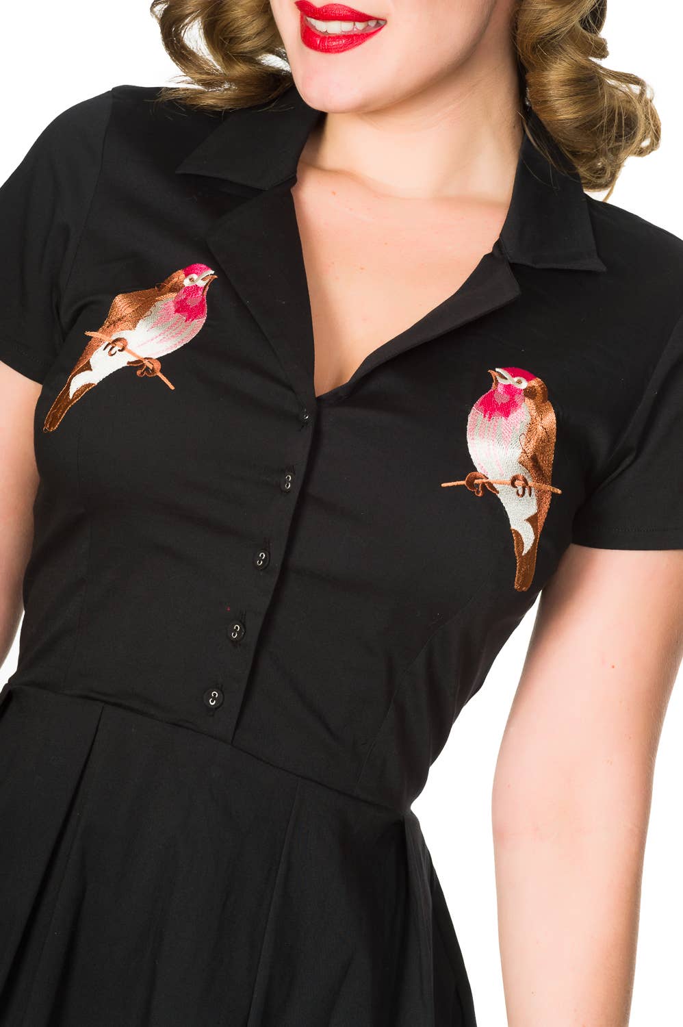 Timeless London Embroidered Bird Dress